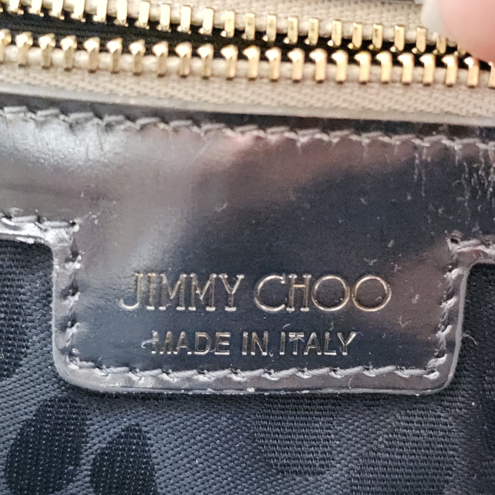 Jimmy Choo Python Snakeprint Leather Crossbody Go… - image 6